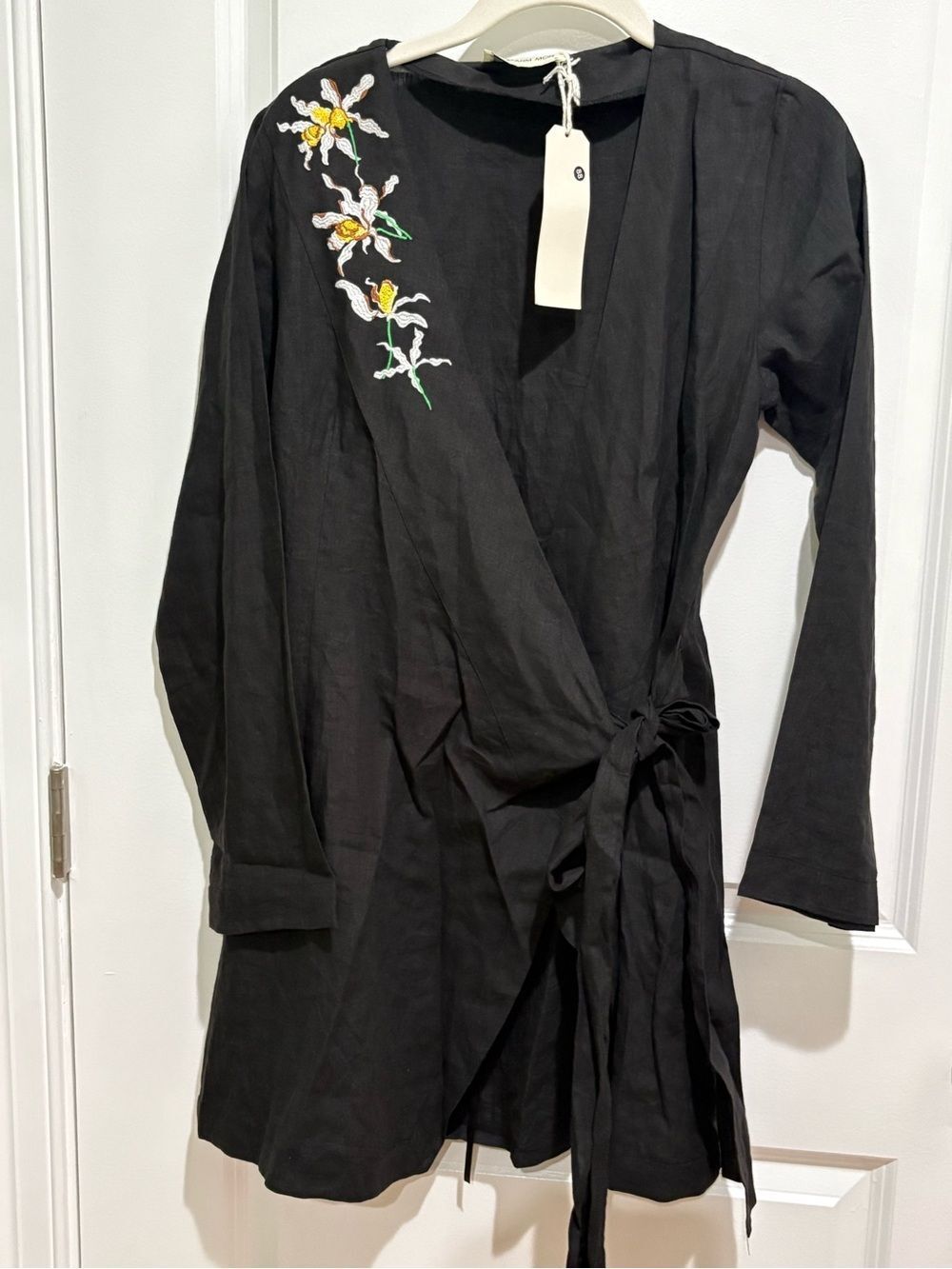 Fanm Mon Embroidered Wrap Dress